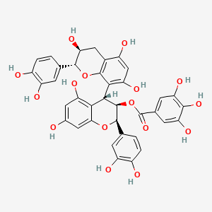 molecular formula C37H30O16 B1253525 procyanidin B1 3-O-gallate 