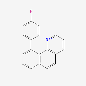 molecular formula C19H12FN B12535277 10-(4-Fluorophenyl)benzo[h]quinoline 