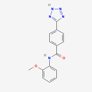 molecular formula C15H13N5O2 B12535285 N-(2-methoxyphenyl)-4-(2H-tetrazol-5-yl)benzamide CAS No. 651769-66-3