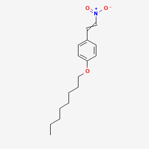 molecular formula C16H23NO3 B12535290 1-(2-Nitroethenyl)-4-(octyloxy)benzene CAS No. 663949-39-1
