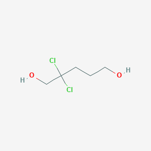 2,2-Dichloropentane-1,5-diol