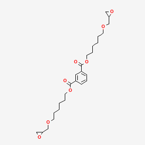 molecular formula C26H38O8 B12535312 Bis{6-[(oxiran-2-yl)methoxy]hexyl} benzene-1,3-dicarboxylate CAS No. 672336-90-2