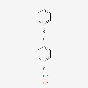 molecular formula C16H9Li B12535334 Lithium, [[4-(phenylethynyl)phenyl]ethynyl]- CAS No. 676261-13-5