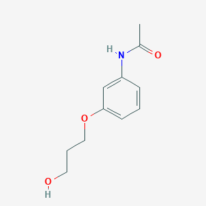 molecular formula C11H15NO3 B12535379 N-[3-(3-Hydroxypropoxy)phenyl]acetamide CAS No. 666174-09-0
