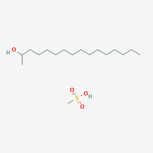 molecular formula C17H38O4S B12535387 Hexadecan-2-ol;methanesulfonic acid CAS No. 142011-80-1
