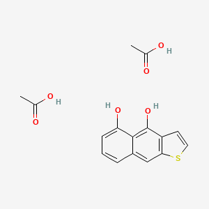 molecular formula C16H16O6S B12535418 Acetic acid--naphtho[2,3-b]thiophene-4,5-diol (2/1) CAS No. 676159-40-3