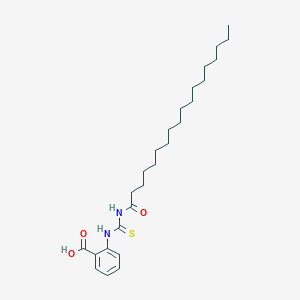 molecular formula C26H42N2O3S B12535507 2-[(Octadecanoylcarbamothioyl)amino]benzoic acid CAS No. 805323-89-1