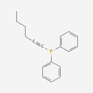 molecular formula C18H19P B12535521 (Hex-1-yn-1-yl)(diphenyl)phosphane CAS No. 685527-56-4
