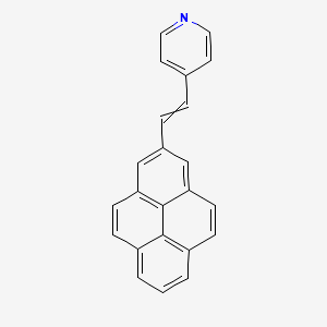 molecular formula C23H15N B12535532 4-[2-(Pyren-2-YL)ethenyl]pyridine CAS No. 807379-46-0
