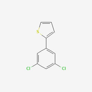 molecular formula C10H6Cl2S B12535595 2-(3,5-Dichlorophenyl)thiophene CAS No. 651329-42-9