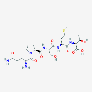 molecular formula C22H38N6O9S B12535614 L-Glutaminyl-L-prolyl-L-seryl-L-methionyl-L-threonine CAS No. 686273-53-0