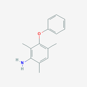 molecular formula C15H17NO B12535628 2,4,6-Trimethyl-3-phenoxyaniline CAS No. 807262-85-7