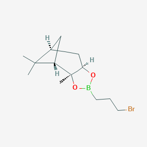 molecular formula C₁₃H₂₂BBrO₂ B125357 (+)-(3-Bromopropyl)boronic Acid Pinanediol Ester CAS No. 90084-37-0