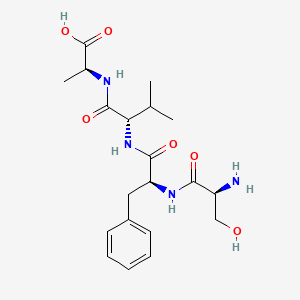 molecular formula C20H30N4O6 B12535725 L-Seryl-L-phenylalanyl-L-valyl-L-alanine CAS No. 817624-86-5