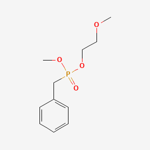 molecular formula C11H17O4P B12535762 2-Methoxyethyl methyl benzylphosphonate CAS No. 820261-00-5