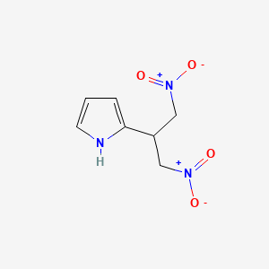 molecular formula C7H9N3O4 B12535764 2-(1,3-Dinitropropan-2-yl)-1H-pyrrole CAS No. 865775-40-2