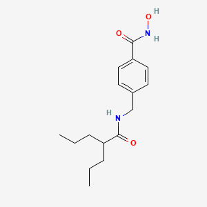 molecular formula C16H24N2O3 B12535781 N-hydroxy-4-[(2-propylpentanoylamino)methyl]benzamide CAS No. 656261-07-3