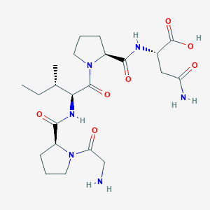 molecular formula C22H36N6O7 B12535871 Glycyl-L-prolyl-L-isoleucyl-L-prolyl-L-asparagine CAS No. 863015-17-2