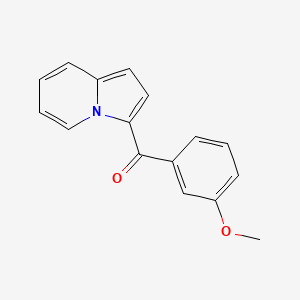 molecular formula C16H13NO2 B12535898 (Indolizin-3-yl)(3-methoxyphenyl)methanone CAS No. 675139-22-7