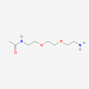 molecular formula C8H18N2O3 B12535967 N-[2-[2-(2-aminoethoxy)ethoxy]ethyl]acetamide 