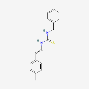 molecular formula C17H18N2S B12535997 N-Benzyl-N'-[2-(4-methylphenyl)ethenyl]thiourea CAS No. 676252-28-1