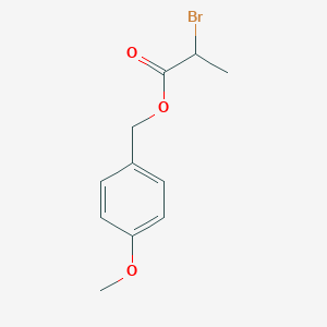 molecular formula C11H13BrO3 B12536012 (4-Methoxyphenyl)methyl 2-bromopropanoate 