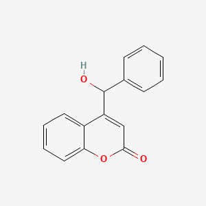 molecular formula C16H12O3 B12536022 4-[Hydroxy(phenyl)methyl]-2H-1-benzopyran-2-one CAS No. 837411-49-1