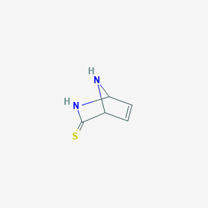 molecular formula C5H6N2S B12536033 2,7-Diazabicyclo[2.2.1]hept-5-ene-3-thione CAS No. 653603-16-8