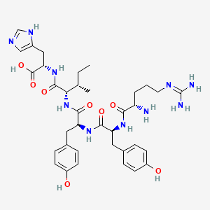 molecular formula C36H50N10O8 B12536042 L-Histidine, L-arginyl-L-tyrosyl-L-tyrosyl-L-isoleucyl- CAS No. 866720-33-4
