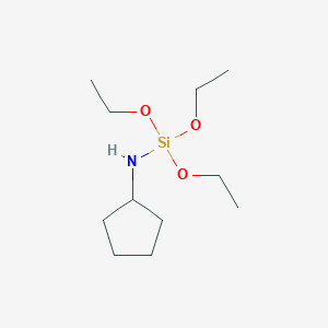 molecular formula C11H25NO3Si B12536051 N-Cyclopentyl-1,1,1-triethoxysilanamine CAS No. 861891-33-0