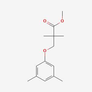 molecular formula C14H20O3 B12536072 Methyl 3-(3,5-dimethylphenoxy)-2,2-dimethylpropanoate CAS No. 651729-37-2