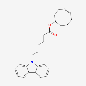 molecular formula C26H31NO2 B12536086 Cyclooct-4-en-1-yl 6-(9H-carbazol-9-yl)hexanoate CAS No. 869318-51-4