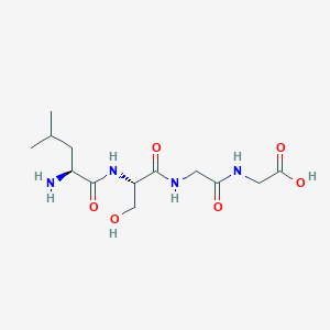 molecular formula C13H24N4O6 B12536092 L-Leucyl-L-serylglycylglycine CAS No. 820242-26-0