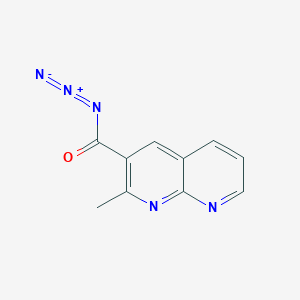 molecular formula C10H7N5O B12536107 2-Methyl-1,8-naphthyridine-3-carbonyl azide CAS No. 674333-39-2