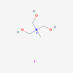 molecular formula C4H12INO3 B12536162 Hydroxy-N,N-bis(hydroxymethyl)-N-methylmethanaminium iodide CAS No. 652978-17-1