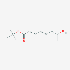 molecular formula C12H20O3 B12536168 Tert-butyl 7-hydroxyocta-2,4-dienoate CAS No. 796035-05-7