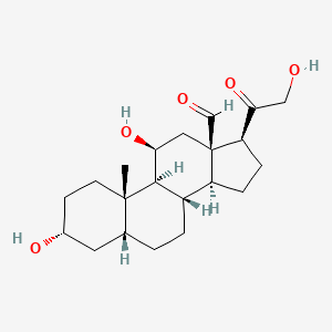 3alpha,11beta,21-Trihydroxy-20-oxo-5beta-pregnan-18-al