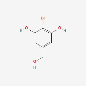 molecular formula C7H7BrO3 B12536260 2-Bromo-5-(hydroxymethyl)benzene-1,3-diol CAS No. 692205-49-5