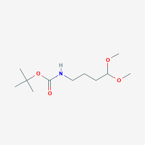 molecular formula C11H23NO4 B12536281 tert-Butyl 4,4-dimethoxybutylcarbamate 