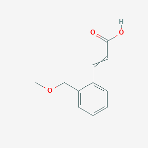 molecular formula C11H12O3 B12536303 3-[2-(Methoxymethyl)phenyl]prop-2-enoic acid CAS No. 803745-23-5