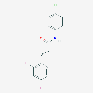 molecular formula C15H10ClF2NO B12536312 N-(4-Chlorophenyl)-3-(2,4-difluorophenyl)prop-2-enamide CAS No. 821004-82-4