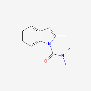 molecular formula C12H14N2O B12536317 N,N,2-Trimethyl-1H-indole-1-carboxamide 