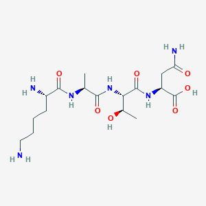 molecular formula C17H32N6O7 B12536348 L-Lysyl-L-alanyl-L-threonyl-L-asparagine CAS No. 798540-52-0