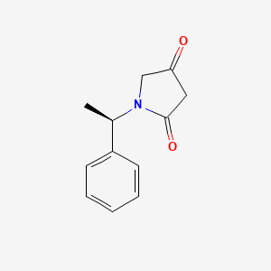 molecular formula C12H13NO2 B12536365 1-[(1R)-1-phenylethyl]pyrrolidine-2,4-dione CAS No. 663198-67-2