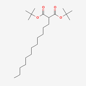 molecular formula C23H44O4 B12536384 Di-tert-butyl dodecylpropanedioate CAS No. 667900-92-7