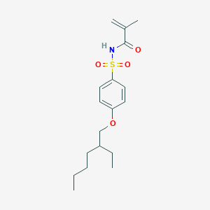 molecular formula C18H27NO4S B12536423 N-{4-[(2-Ethylhexyl)oxy]benzene-1-sulfonyl}-2-methylprop-2-enamide CAS No. 669010-09-7