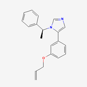 molecular formula C20H20N2O B12536435 1-[(1S)-1-Phenylethyl]-5-{3-[(prop-2-en-1-yl)oxy]phenyl}-1H-imidazole CAS No. 654653-14-2