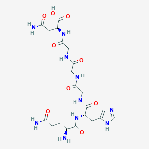 molecular formula C21H32N10O9 B12536475 L-Glutaminyl-L-histidylglycylglycylglycyl-L-asparagine CAS No. 868170-42-7