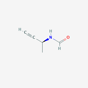 molecular formula C5H7NO B12536502 Formamide, N-[(1S)-1-methyl-2-propynyl]- CAS No. 820965-63-7