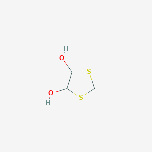molecular formula C3H6O2S2 B12536526 1,3-Dithiolane-4,5-diol CAS No. 807363-74-2